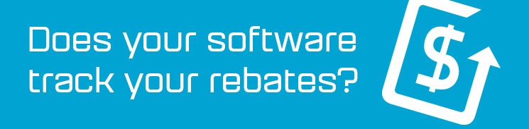 Does your software track your rebates? Does your software track your rebates?